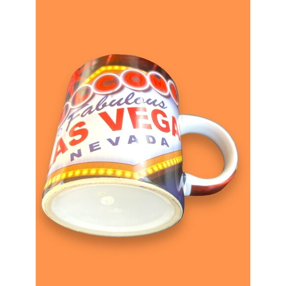 Welcome To Fabulous Las Vegas Sin City Nevada Coffee Cup Souvenir Mug Cards Sign - Picture 7 of 8